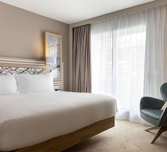 Chambre Deluxe - Grand lit ou très grand lit - Hilton Garden Inn Le Havre Centre